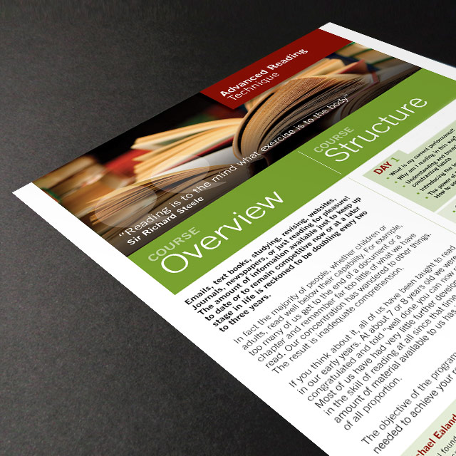 Advert design for signage company