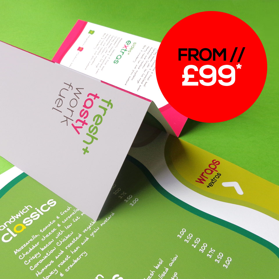 Flyer and folded leaflet design and print